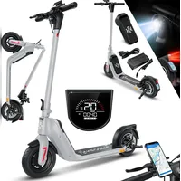 KESSER KESSER® E-Scooter mit Straßenzulassung 40km Reichweite Faltbarer Elektro 36V / 10 Ah Batterie Roller Belastung bis 120kg 450W Motor 10" Reifen LCD-Display und universelle Smartphonehalterung