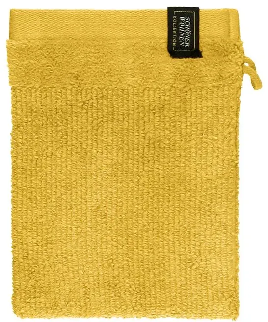 SCHÖNER WOHNEN-Kollektion Waschlappen Sense 16 x 21 cm Baumwolle Gelb