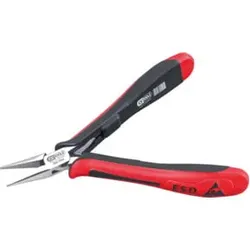 KS Tools ESD Spitzzange, gerade, ohne Hieb, 130 mm gerade, kurze Backen