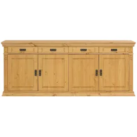 OTTO home Sideboard, beige (natur), B:202cm H:83cm T:39cm, Sideboards, Sideboard, Kommode im klassischen Landhausstil, Breite 202 cm