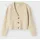 NAME IT Mädchen Nkfholly Boxy Short Knit Card Noos Strickjacke, Pure Cashmere, 134 EU - 134-140
