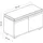 [en.casa] Brande 80 x 42 x 35 cm gepolstert / weiß