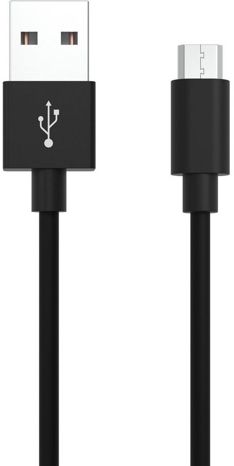 ANSMANN AG Ansmann USB-Kabel USB 2.0 USB-A Stecker, USB-Micro-B Stecker 1.20 m Sc USB-Kabel, (1.20 cm) schwarz