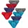 LE JOGGER Slip »Minislip«, (Packung, 8 St.), knappe Form, schöne Farben mit kontrastfarbenen Pipings Gr. 5, bunt, , 336532-5