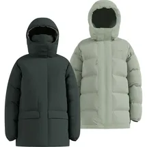 Odlo The Ascent Reversible Down Hooded Parka urban chic grün S