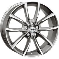 Autec Astana 9x19 ET50 5x112 66,5, titansilber poliert