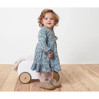 Tchibo - Baby-Jerseykleid - Mädchen - Gr. 86/92 - hellblau/geblümt