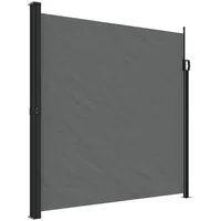 vidaXL Seitenmarkise 200 x 300 cm grau Polyester
