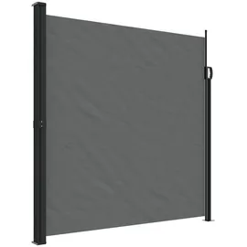 vidaXL Seitenmarkise 200 x 300 cm grau Polyester