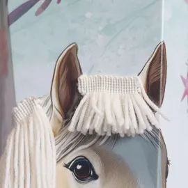 ROTH Schultüte Pferd Bella, eckig, 850 mm, mit Wollmähne Tüllverschluss, mit Wollmähne und Glitzerborte - Braun