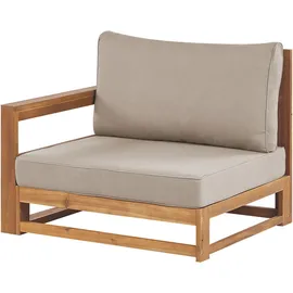 Beliani Gartensofa 75 x 269 x 72 cm Beige