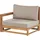 Beliani Gartensofa 75 x 269 x 72 cm Beige