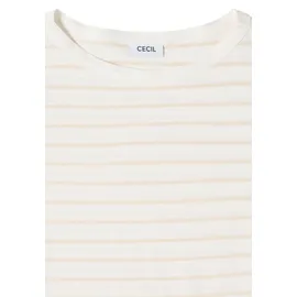 Cecil Rundhalsshirt Vanilleweiß M