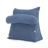 Keilkissen Leselückenlehne Keilkissen Zurück Kissen Lendenkissen Bett Bürostuhl Rest Pillow Back Support Kissen Für Wohnzimmerlesung 218 (Color : Blue)