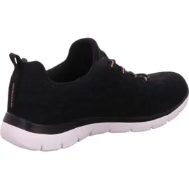 SKECHERS Summits - Leopard Spot black mesh rose gold trim 36