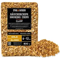 PINI 800 g Räucherchips Erle ohne Rinde 6-12 mm
