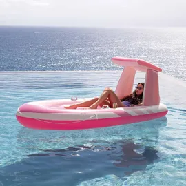 Intex Pink Paradise Boat (244x97x114cm) mit Haltegriffen und Getränkehaltern