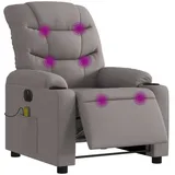 vidaXL Massagesessel Elektrisch Taupe Stoff