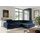 Fun Möbel Ecksofa Schlafsofa Sofa TORONTO Stoff Element Blau Ottomane Rechts