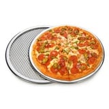 RANRAO 20,3–40,6 cm Pizzaschieber, Netz-Backblech, Aluminium-Pizza-Pfanne, verdicktes Aluminium-Pizza-Netz-Platte, Backform