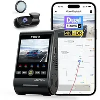 VIOFO A229 Pro 2CH Auto, 4K Weitwinkel-Kamera 140° Rückfahrkamera, WLAN, GPS