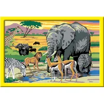 Ravensburger Malen-nach-Zahlen Tiere in Afrika mehrfarbig