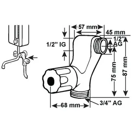 CORNAT Maschinen-Anschlussventil