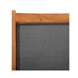 vidaXL Sonnenliege 141 x 57,5 x 92 cm schwarz/braun