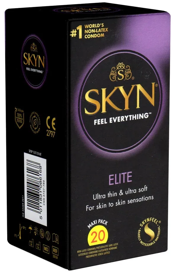 «Elite» superdünne latexfreie Kondome aus SensoprèneTM (20 Kondome)