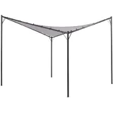 Beliani AVENTINE 3 x 3 m Grau/Schwarz