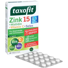 Klosterfrau Zink 15 + Histidin + Vitamin C + Selen Depot Tabletten 40 St.