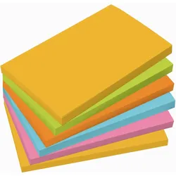 Sigel Haftnotizen Papier 70g farbl. sort. 75x125mm 6 Blocks