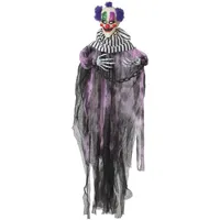 Atosa Dekorative Clown-figur mit Licht und Sound, 95x16x120 cm,