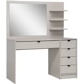 beautysofa SCHMINKTISCH Malta mit 5 Schubladen, mit Spiegel, mit Griffen, Kaschmir
