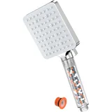 yeaupe pro Duschkopf mit Filter, Reine Dusche Duschkopf, Badezimmer Duschbrause(115 x 100 mm), Duschkopf Wassersparend, 7 Hochdruck Handbrause Dusche, Universal Brausekopf Dusche