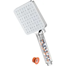 yeaupe pro Duschkopf mit Filter, Reine Dusche Duschkopf, Badezimmer Duschbrause(115 x 100 mm), Duschkopf Wassersparend, 7 Hochdruck Handbrause Dusche, Universal Brausekopf Dusche