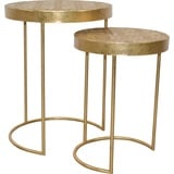 INOSIGN Beistelltisch, (Set, 2 St., 2er-Set), goldfarben