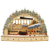 Hti-Living Leuchtbogen LED Eisenbahn Viadukt