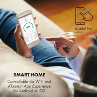 Klarstein Bormio S Smart Elektrokamin 950/1900W Thermostat Wochentimer