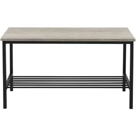 ML-Design Esstisch Set 4-teilig, Sonoma-Eiche, Esszimmertisch mit 2 Stühlen 1 Bank, Essgruppe für 4 Personen, Sitzgruppe Küchentisch Metallrahmen, Bartisch Set, Esszimmergruppe für Küche Esszimmer
