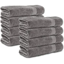 Komfortec Handtuchset 8-tlg. grau