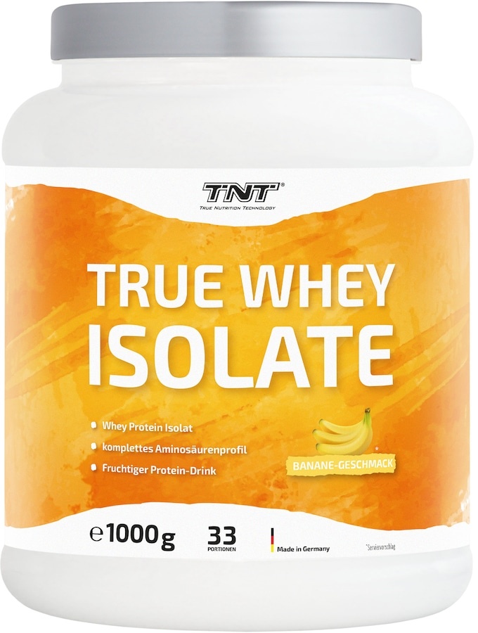 TNT (True Nutrition Technology) True Whey Isolate - sehr hoher Eiweiß-Anteil, hohe biologische Wertigkeit, sehr geringer Fett und Kohlenhydrat Anteil - Apfel Protein & Shakes 1 kg
