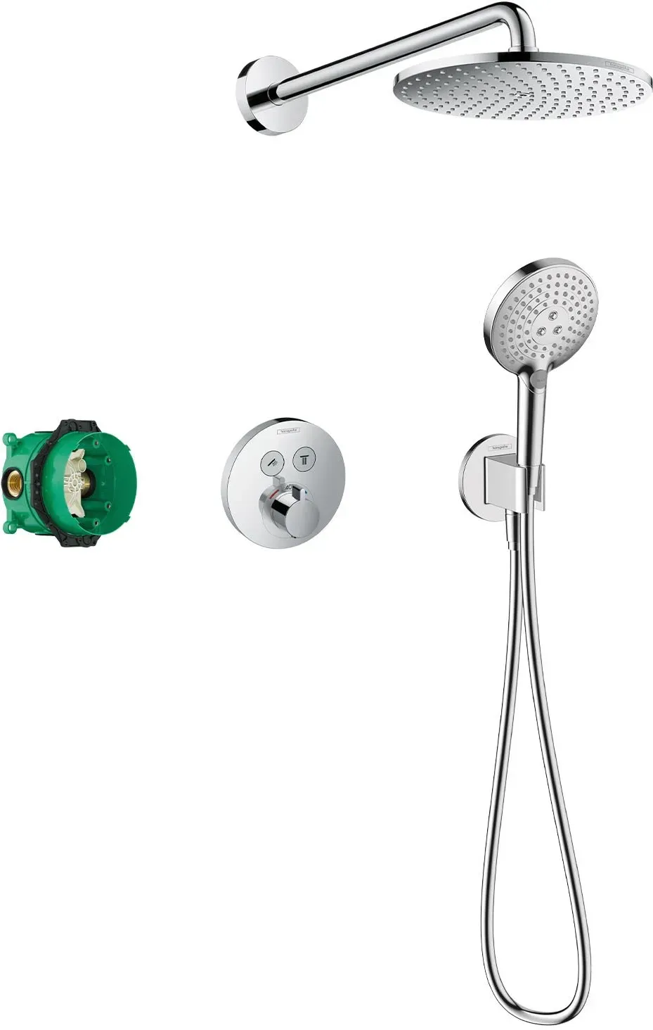 hansgrohe Raindance S Brausesystem 240, 1 Strahlart PowderRain mit ShowerSelect S