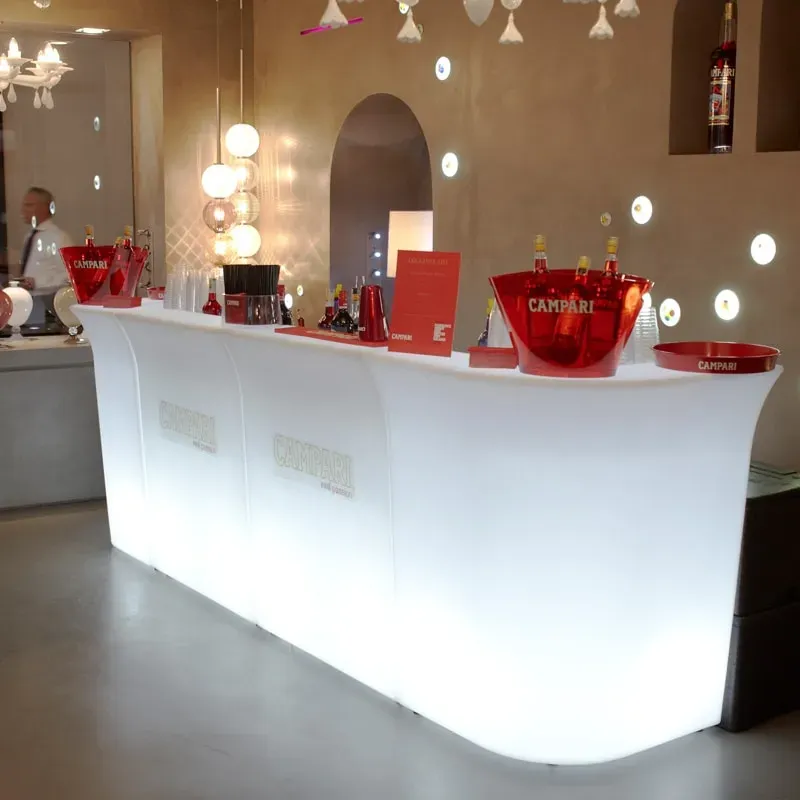 Leuchttheke Loungetheke SLIDE Break Corner