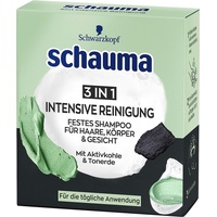 1x Schauma Festes Shampoo für Haare, Körper & Gesicht 3in1 Intensive Reinigung