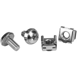 StarTech.com M6 Rack Schrauben und M6 Käfigmuttern - 20 Pack - M6 Muttern - Serv