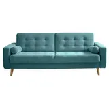 Froschkönig24 Mid.you Schlafsofa Grün , Textil, 222x86x90 cm , Wohnzimmer, Sofas & Couches, Schlafsofas, Klappsofas