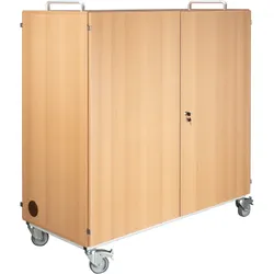 Laptopwagen mit 24 Einlegeböden, fahrbar