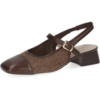 CAPRICE Damen Pumps mit Absatz, Braun (DK Brown Comb), 38