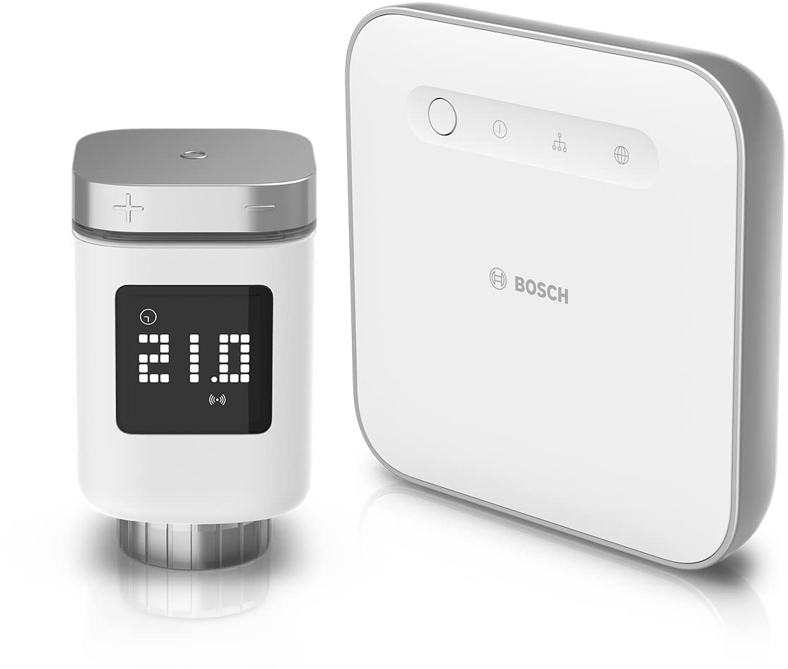 Bosch Smart Home Starter Set Heizen, mit App Steuerung, kompatibel mit Apple Homekit, Amazon Alexa und Google Assistant - Amazon Edition